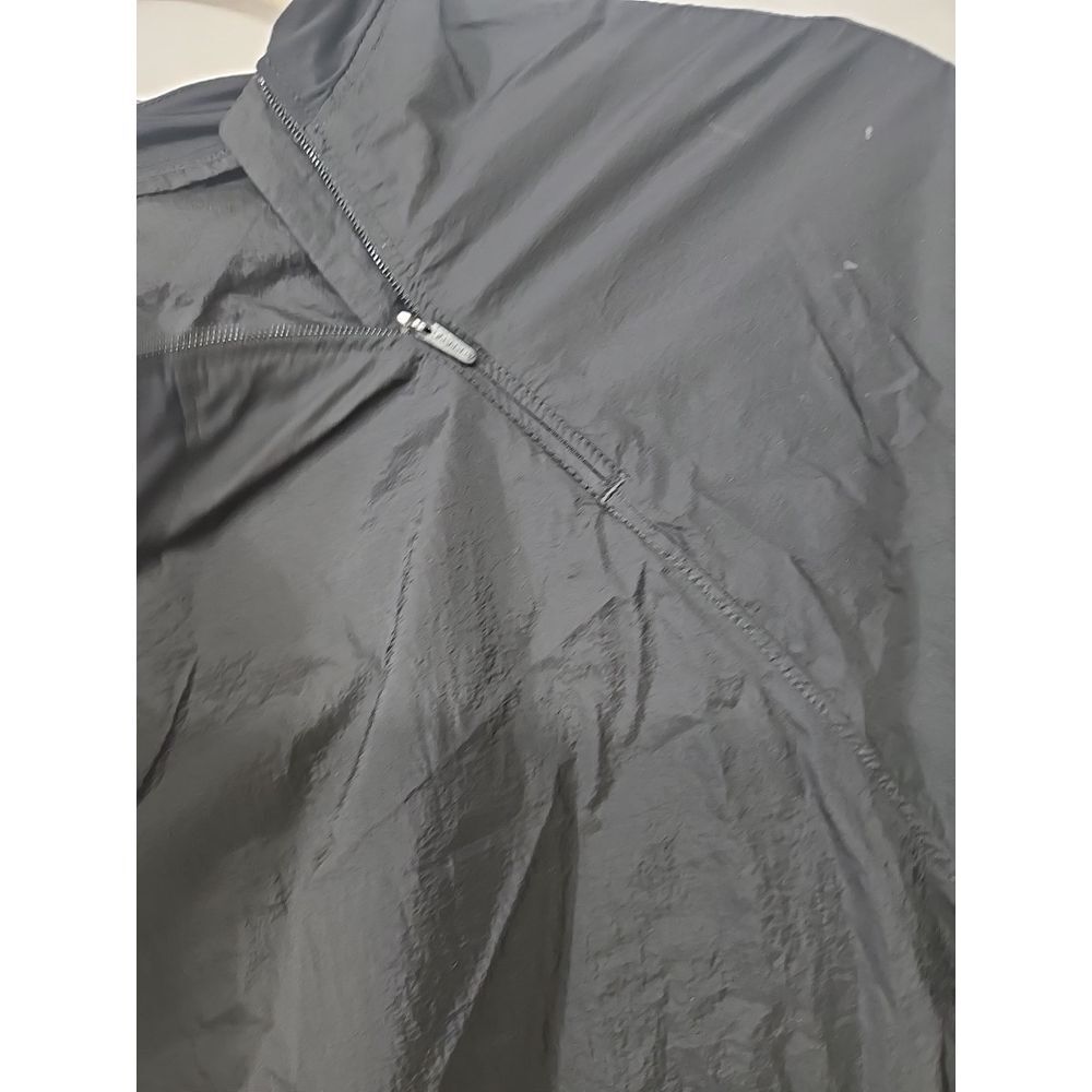 Athleta Windbreaker Pullover Jacket Black Asymmet… - image 2